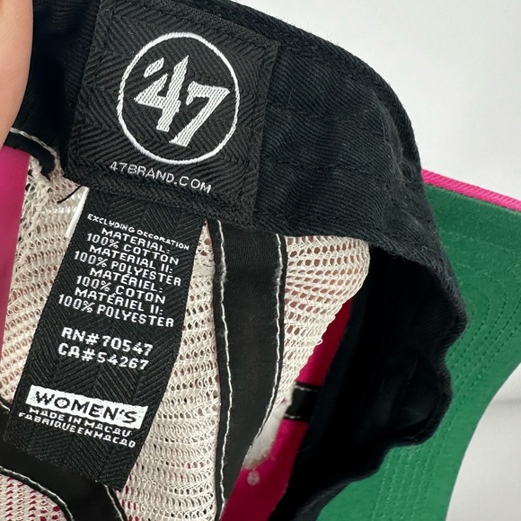 47 Duke University Pink Custom Bleach Splatter Dad Hat OS - Picture 8 of 8